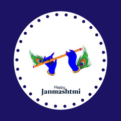 Krishna Janmashtmi Greeting Card Design