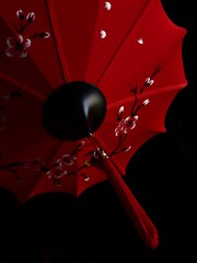 modern stryle of lanttern hanging at the the buddhist temple's ceiling