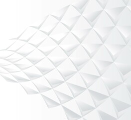 Abstract white shape vector background