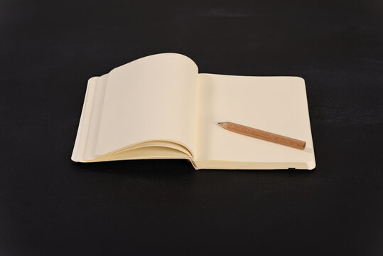 Notebook with space for text.