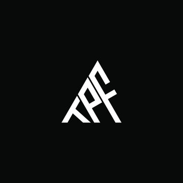 TPF letter logo creative design. TPF unique design
