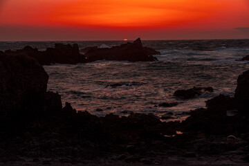 lighthouse at sunset