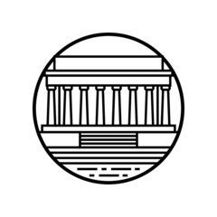 World famous building - Lincoln-memorial