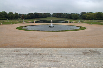 french-style gardens in chantilly (france) 