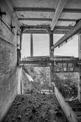 Fototapeta premium images of some industrial buildings somewhere in Romania