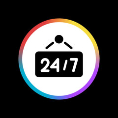 24/7 - Sticker