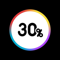 30% - Sticker