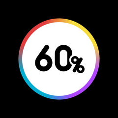 60% - Sticker