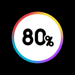 80% - Sticker