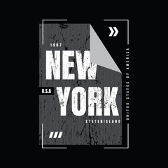 NEW YORK, illustration typography. perfect for t shirt design