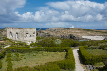 Fototapeta premium fort sarah bernhardt - belle-île-en-mer - pointe des poulains