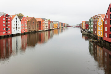 Trondheim is located at the mouth of the Nidelva River