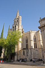 Fototapeta na wymiar façade de la basilique Saint-Pierre d'Avignon