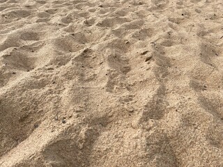 clean sand on the beach in summer.