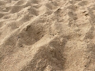 clean sand on the beach in summer.