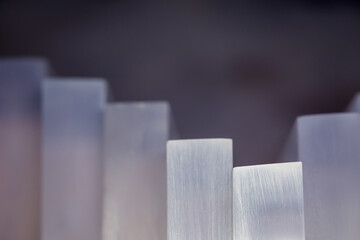 Abstract background of light refracted by glass, abstract image. Science, the study of light...