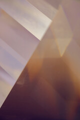 Abstract background of light refracted by glass, abstract image. Science, the study of light...