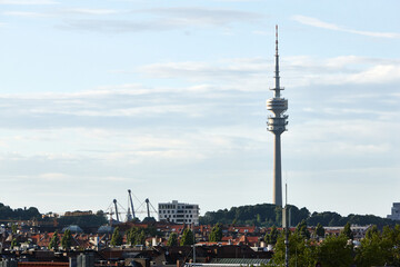 Obraz premium Skyline München mit Fernsehturm