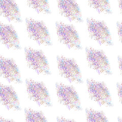 Pastel holographic glitter seamless texture. Magical shimmer splashes for social media, greetings, packaging. Pink and purple iridescent glitter lights for printing