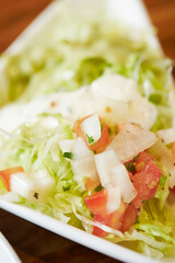salad with chicken and vegetables