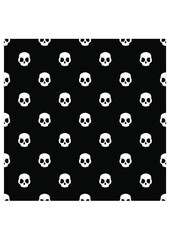 Skull halloween vector seamless pattern