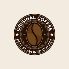 Original coffee shop logo vintage retro design