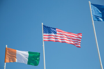 usa ireland flags