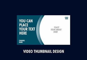 Fototapeta premium Colorful and unique editable video thumbnail design