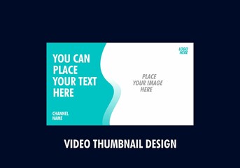 Colorful and unique editable video thumbnail design