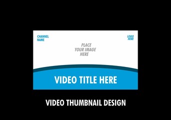 Colorful and unique editable video thumbnail design