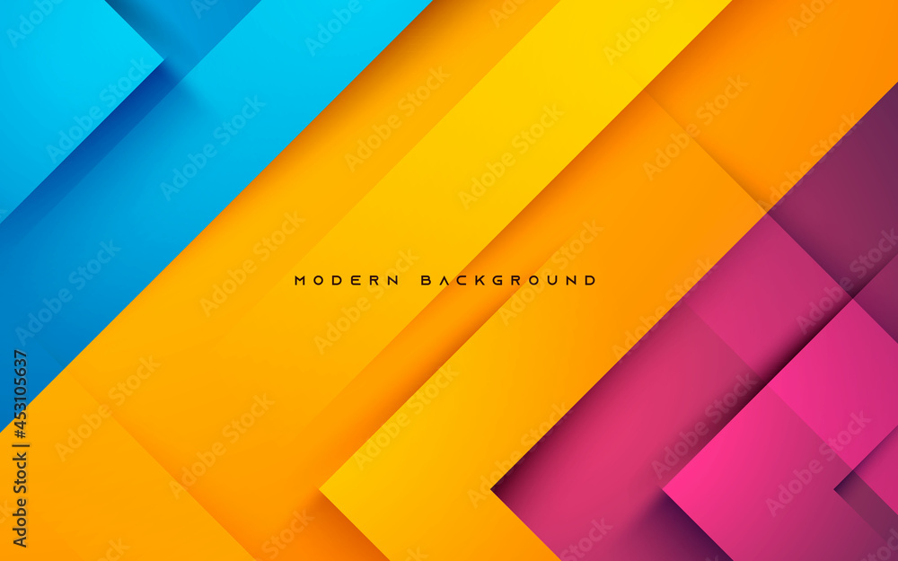 Poster abstract dynamic colorful shape light and shadow background
