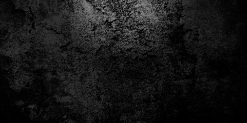 Scary dark walls, slightly light black concrete cement texture for background