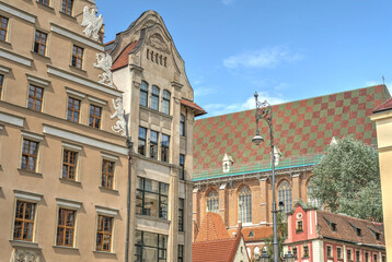 Wroclaw market square, Poland, HDR Image