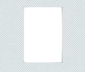 Blank white paper, empty paper background