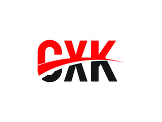 CXK Letter Initial Logo Design Vector Illustration