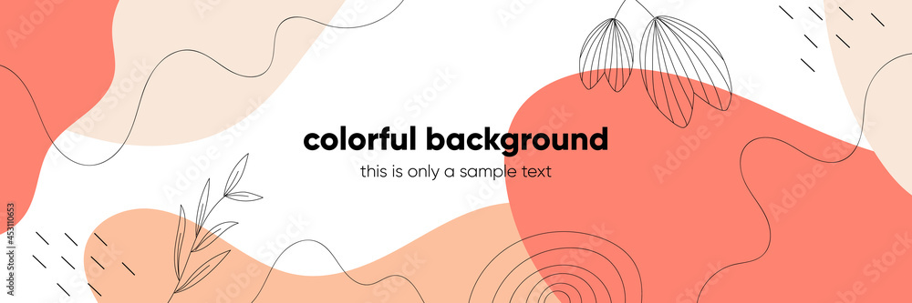 Aufkleber abstract minimal background with beautiful pattern and pastel color. able to use for social media po