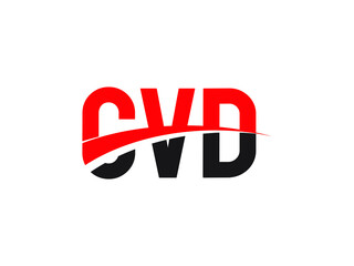 CVD Letter Initial Logo Design Vector Illustration