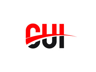 CUI Letter Initial Logo Design Vector Illustration