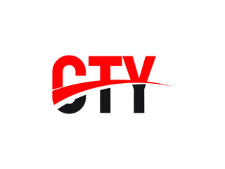 CTY Letter Initial Logo Design Vector Illustration