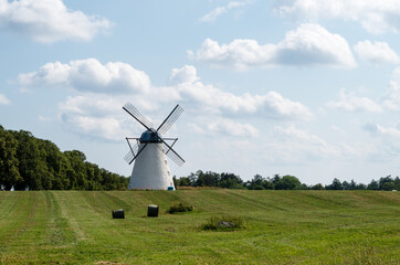Fototapeta premium Estonian Windmill in the Field