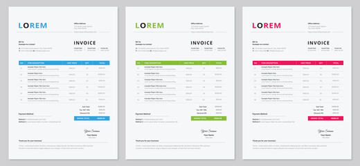 Minimalist Invoice Template Easy to edit and customize