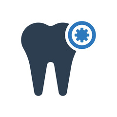 Infection Tooth Icon - Gum Tooth Icon