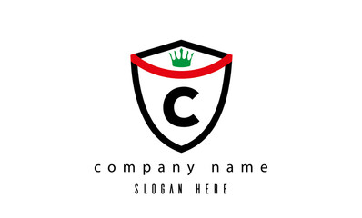 C king shield single latter logo