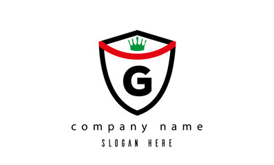 G king shield single latter logo