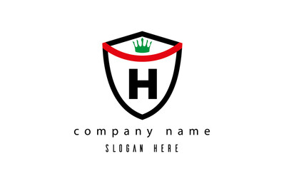 H king shield single latter logo