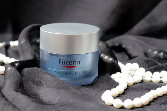 Eucerin Hyaluron Filler. Eucerin is worldwide brand in skin care products. on 26.August 2021 in Berlin, Germany