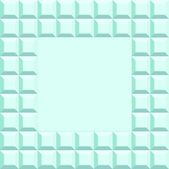 Blue geometric frame background. Vector illustration. 