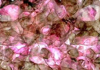 pink and brown wallpaper for printed materials, abstract background made with alcohol ink technique, creative fluid art