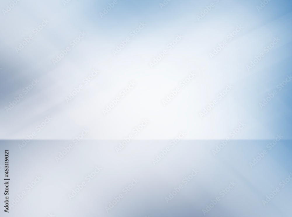 Poster blue white gradient abstract background rays light radial effect blur, used for background wallpaper