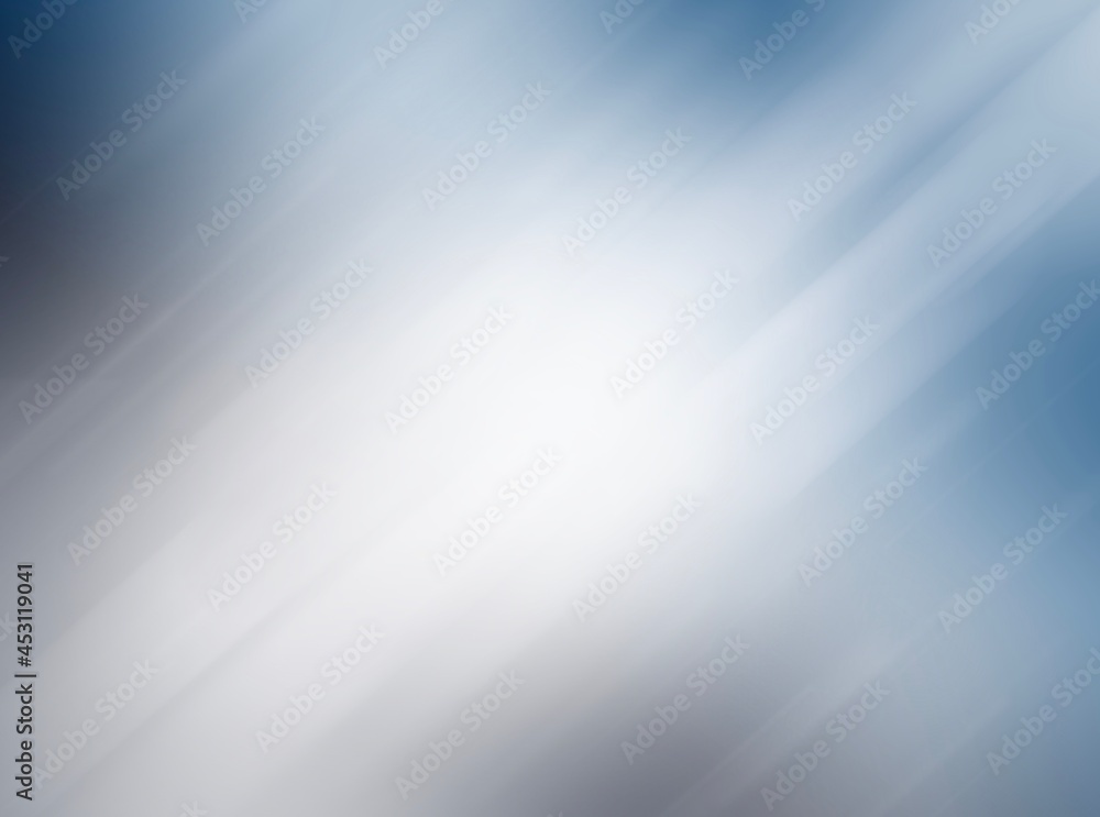 Poster blue white gradient abstract background rays light radial effect blur, used for background wallpaper